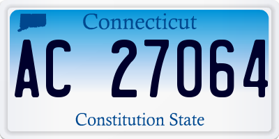 CT license plate AC27064