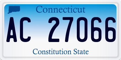 CT license plate AC27066