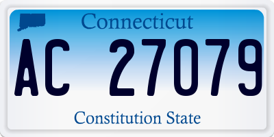CT license plate AC27079
