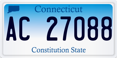 CT license plate AC27088
