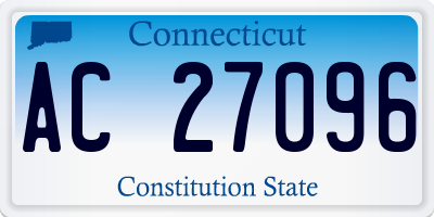 CT license plate AC27096