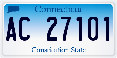 CT license plate AC27101