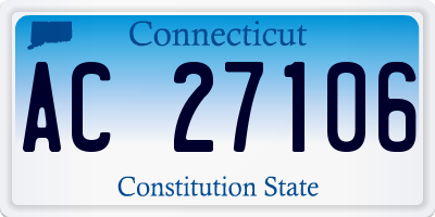 CT license plate AC27106