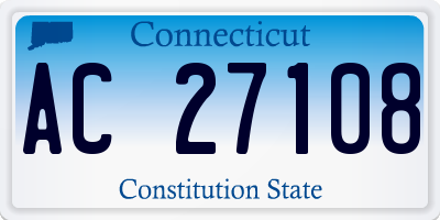 CT license plate AC27108