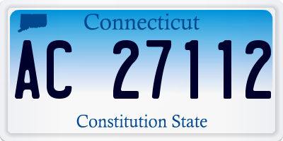 CT license plate AC27112