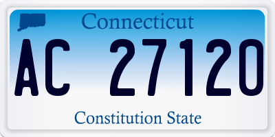 CT license plate AC27120