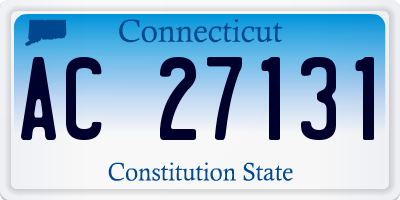 CT license plate AC27131