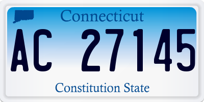 CT license plate AC27145