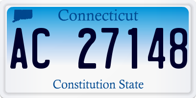 CT license plate AC27148