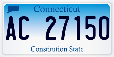 CT license plate AC27150