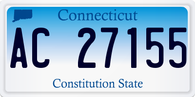CT license plate AC27155