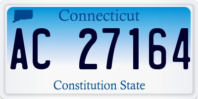 CT license plate AC27164