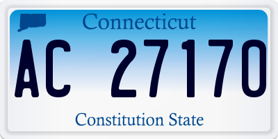 CT license plate AC27170