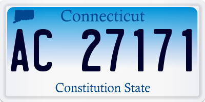 CT license plate AC27171