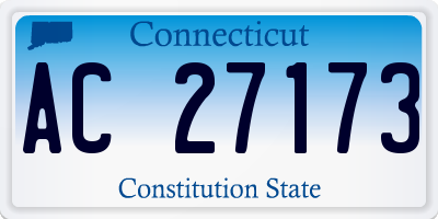 CT license plate AC27173