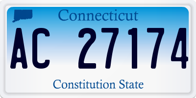 CT license plate AC27174