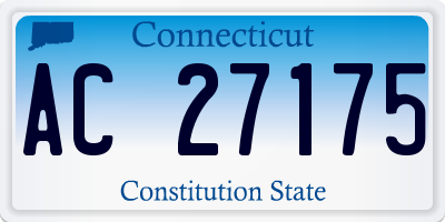 CT license plate AC27175