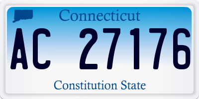 CT license plate AC27176