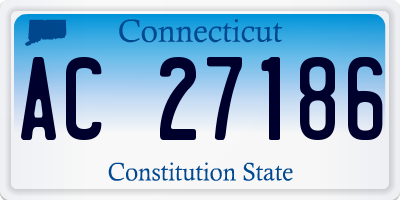 CT license plate AC27186