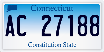 CT license plate AC27188