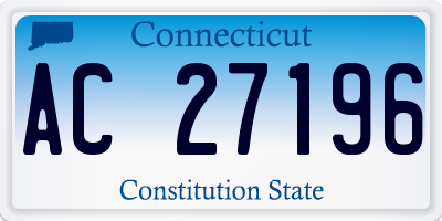 CT license plate AC27196