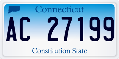 CT license plate AC27199