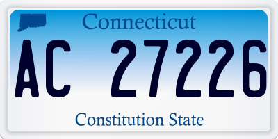 CT license plate AC27226