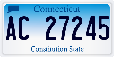 CT license plate AC27245