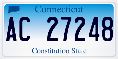 CT license plate AC27248