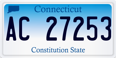 CT license plate AC27253