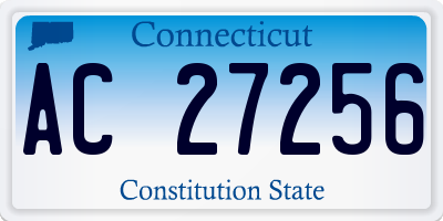 CT license plate AC27256