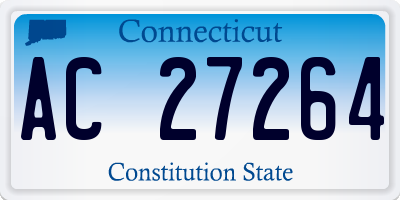 CT license plate AC27264