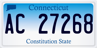 CT license plate AC27268