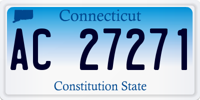 CT license plate AC27271