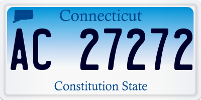 CT license plate AC27272