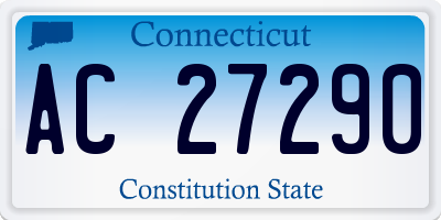 CT license plate AC27290