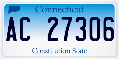 CT license plate AC27306