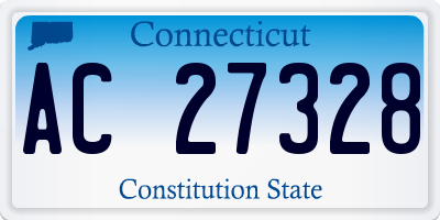 CT license plate AC27328