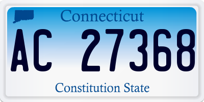 CT license plate AC27368