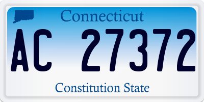 CT license plate AC27372