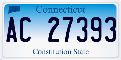 CT license plate AC27393