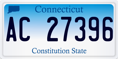 CT license plate AC27396
