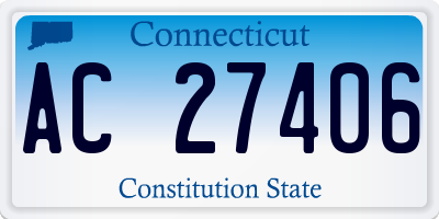 CT license plate AC27406