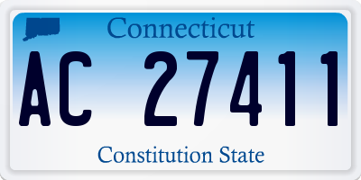 CT license plate AC27411