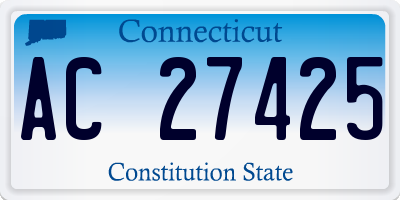 CT license plate AC27425