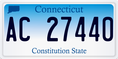 CT license plate AC27440