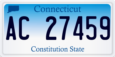 CT license plate AC27459