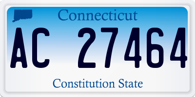 CT license plate AC27464