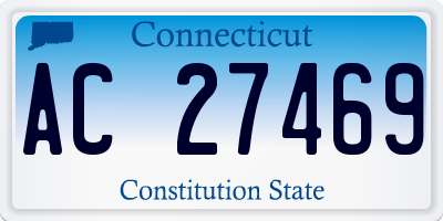 CT license plate AC27469