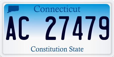 CT license plate AC27479